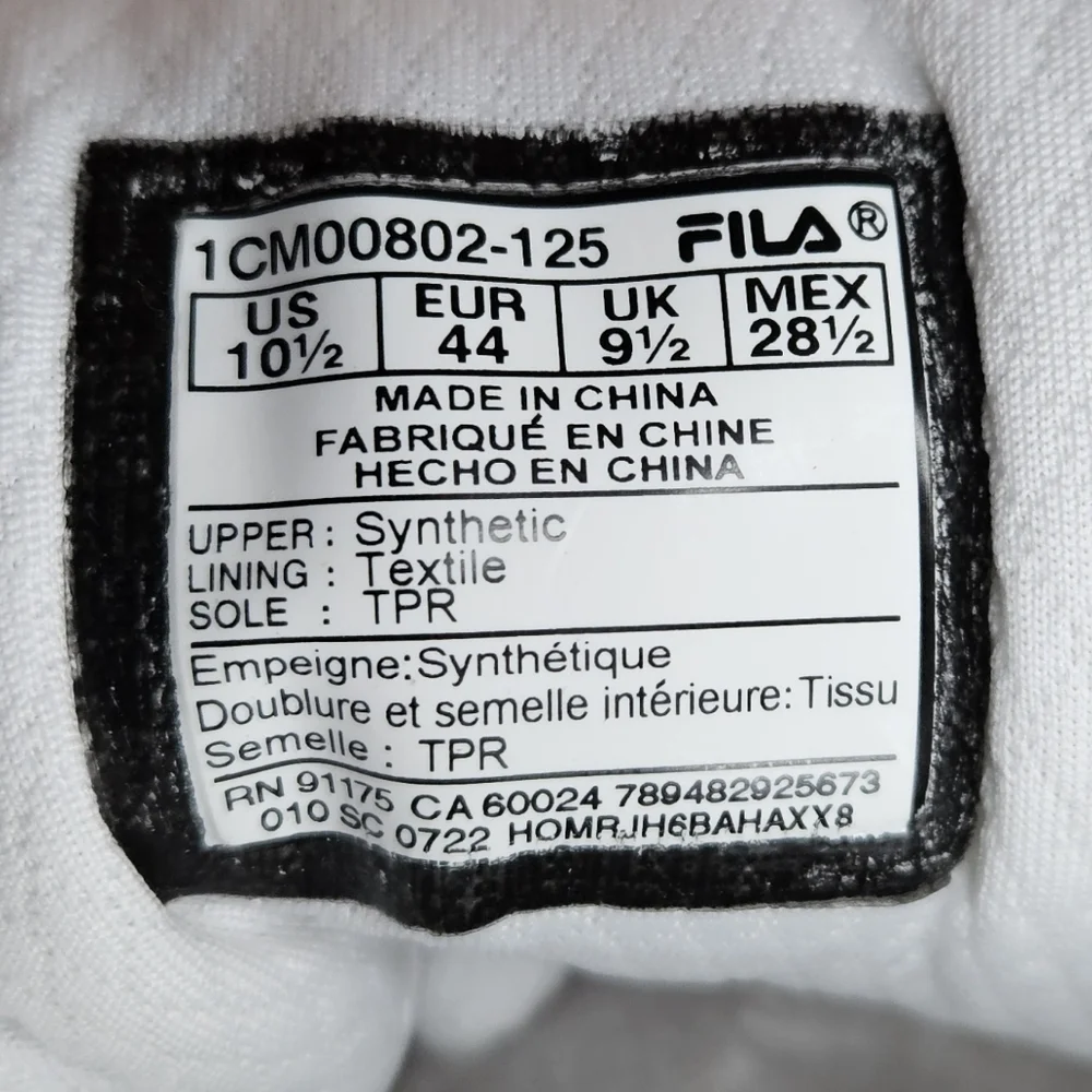 Fila Men's Everyday Sport Athletic Casual High-Top Vulc 13 MID Sneaker NWOT